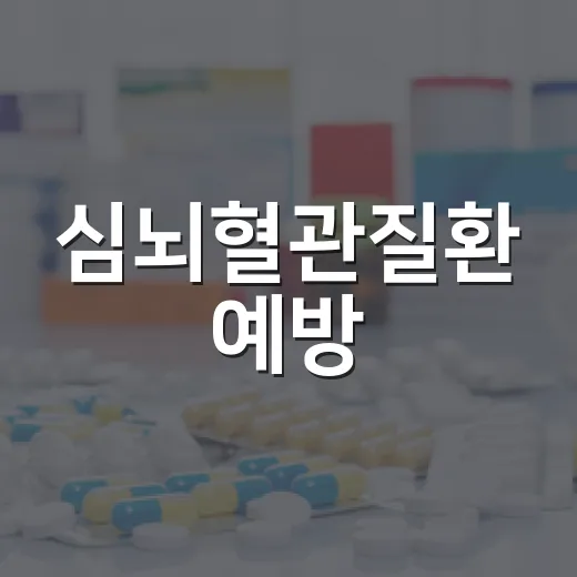 심뇌혈관질환 예방, 혈관 숫자로 시작하세요