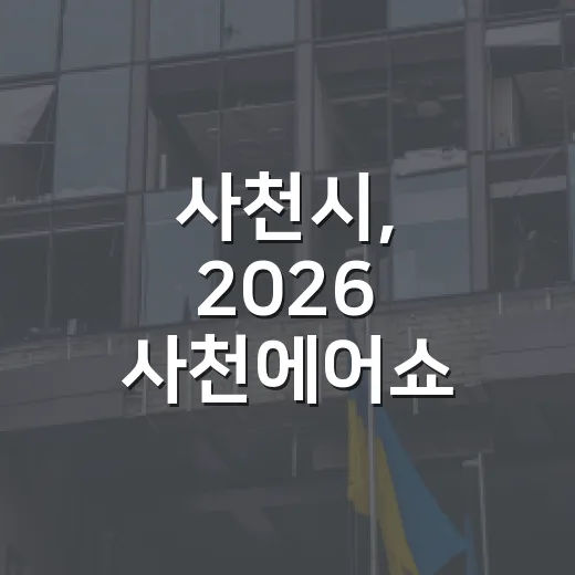 사천시, 2026 …
