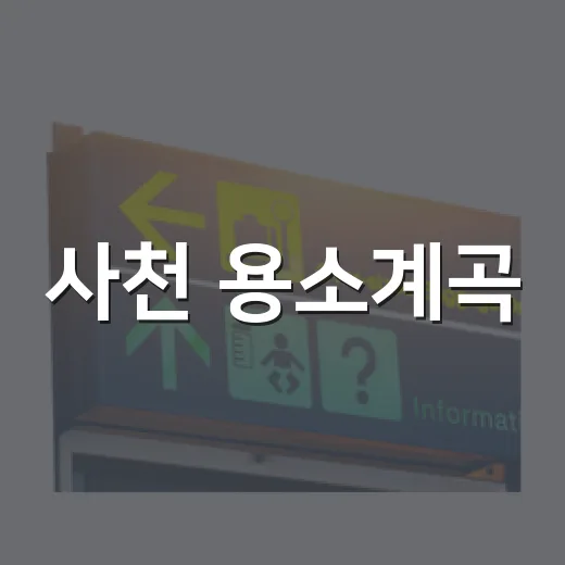 사천 용소계곡, 아이와 즐기는 무료 물놀이 명소