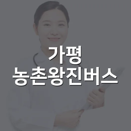가평 농촌왕진버스, 9월 2일 의료서비스 제공