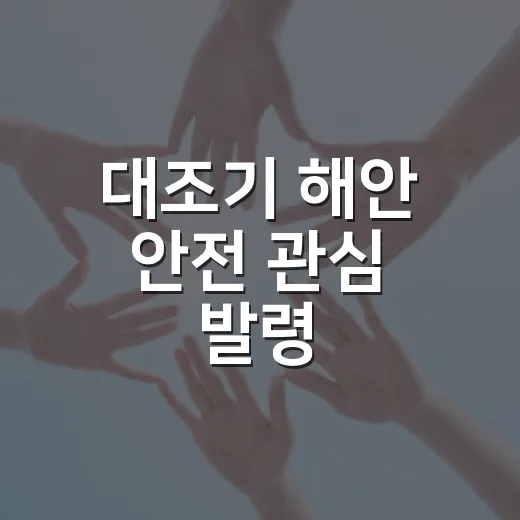 대조기 해안 안전 …