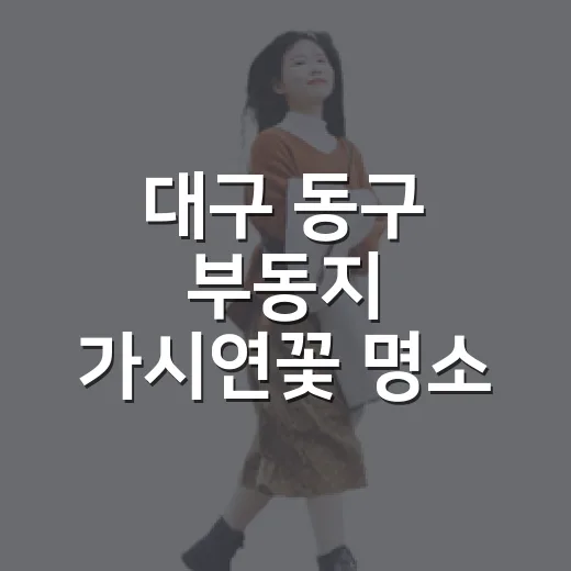 대구 동구 부동지 가시연꽃 명소