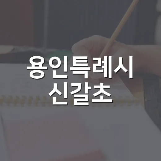 용인특례시 신갈초·초당중 학교숲 조성 현장