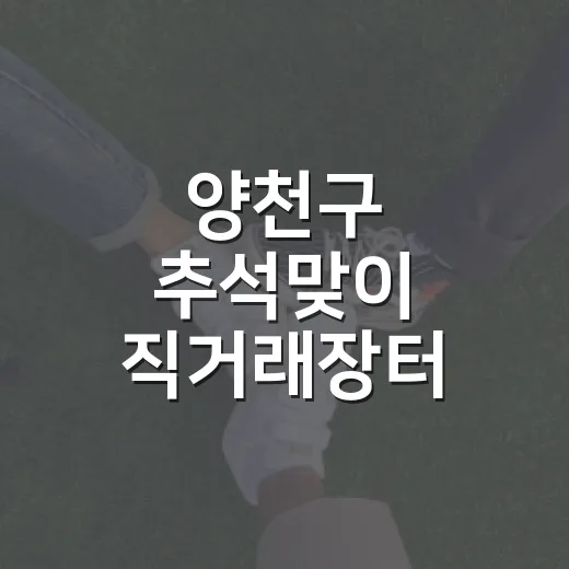 양천구 추석맞이 직거래장터 개최