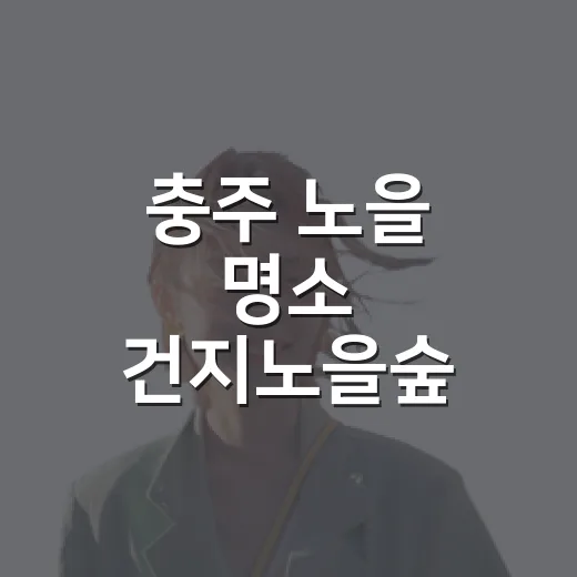 충주 노을 명소 건지노을숲 완성 임박