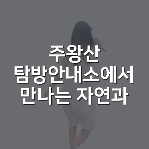 주왕산 탐방안내소에서 만나는 자연과 지질의 신비