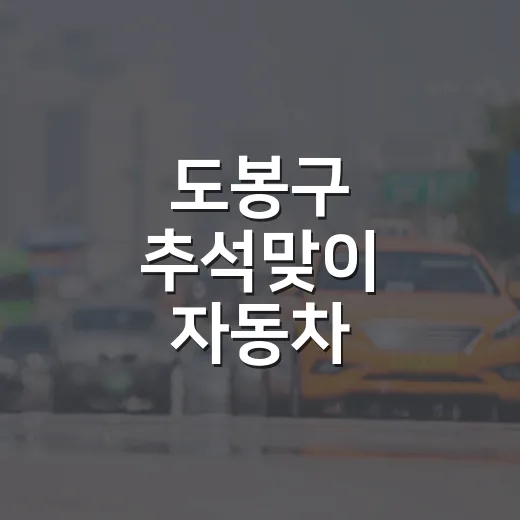도봉구 추석맞이 자동차 안전점검 행사