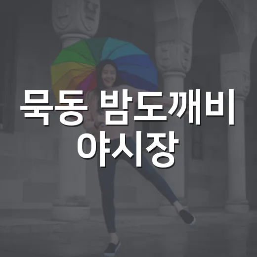 묵동 밤도깨비 야시장, 가을밤을 밝히다