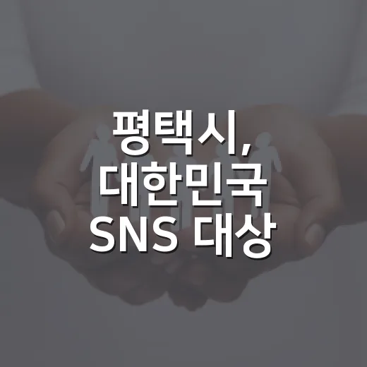 평택시, 대한민국 SNS 대상 투표 독려