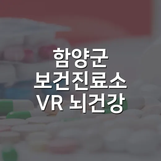 함양군 보건진료소 VR 뇌건강 체험 행사