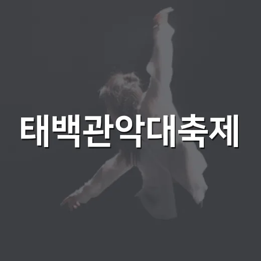 태백관악대축제, 가을밤 선율의 향연