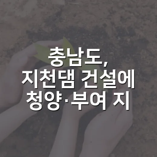 충남도, 지천댐 건설에 청양·부여 지원 강력 촉구