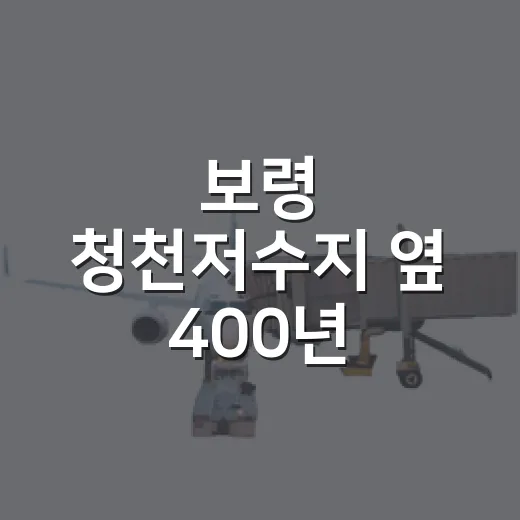 보령 청천저수지 옆 400년 화암서원