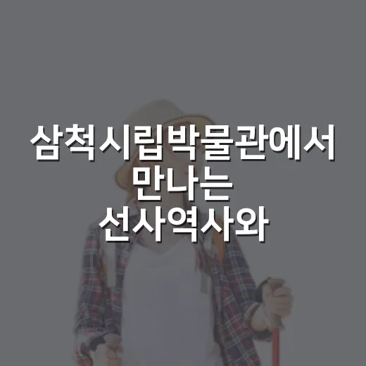 삼척시립박물관에서 만나는 선사역사와 문화유산