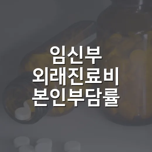 임신부 외래진료비 본인부담률 20% 인하