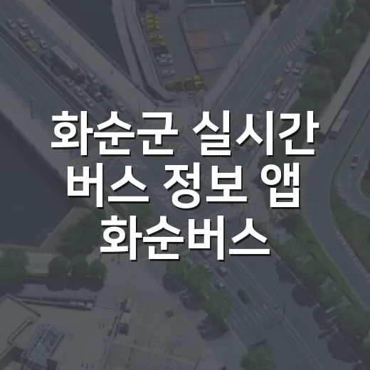 화순군 실시간 버스 정보 앱 '화순버스' 출범
