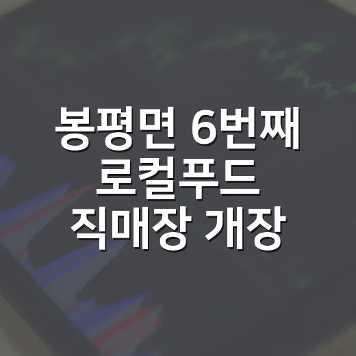 봉평면 6번째 로컬푸드 직매장 개장