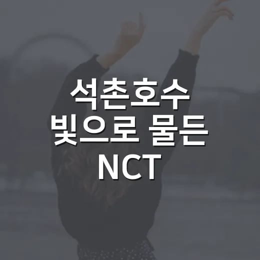 석촌호수 빛으로 물든 NCT 10주년 축제