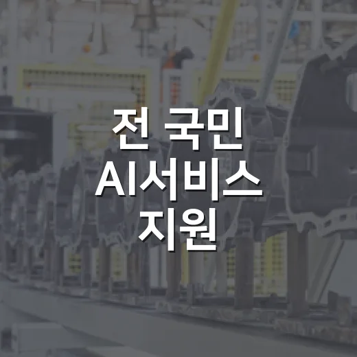 전 국민 AI서비스 지원, 내년부터 어떻게 달라지나
