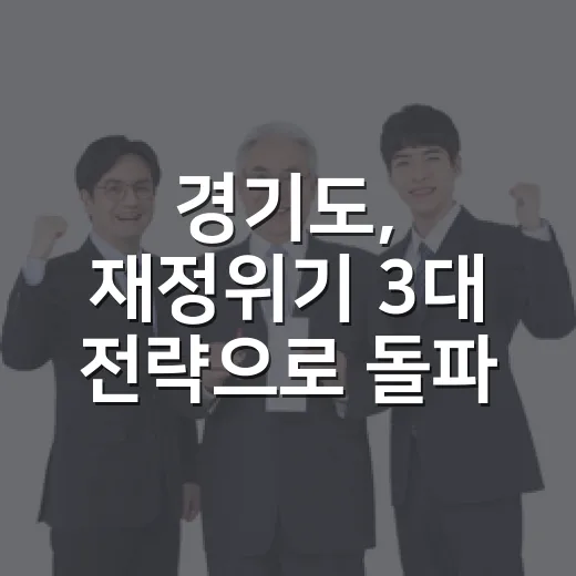 경기도, 재정위기 3대 전략으로 돌파 다짐