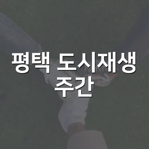 평택 도시재생 주간, 골목길 활력 되살리다