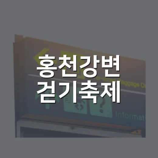 홍천강변 걷기축제, 가을밤을 걷다