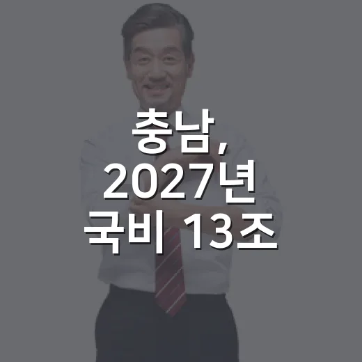 충남, 2027년 국비 13조 시대 본격 개막
