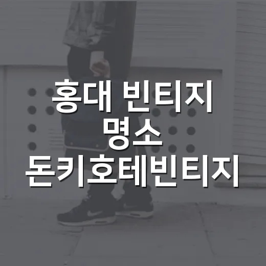 홍대 빈티지 명소 돈키호테빈티지 탐방기