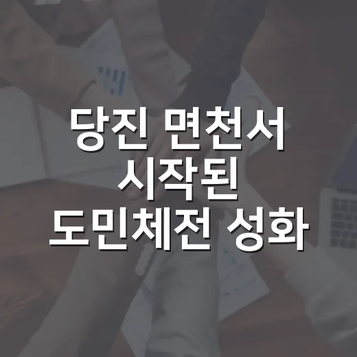 당진 면천서 시작된 도민체전 성화, 시 전역 누빈다