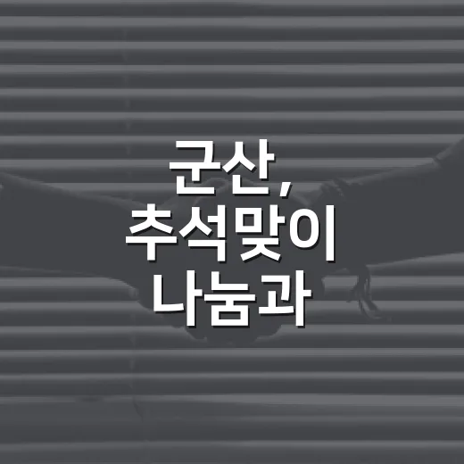 군산, 추석맞이 나눔과 친환경차 보급 확대