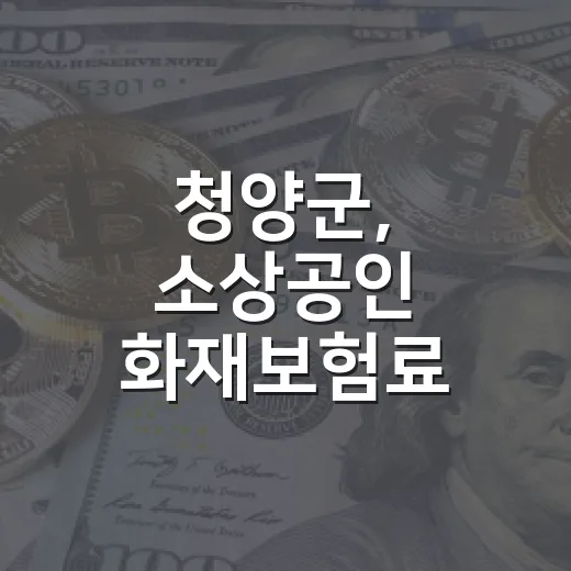 청양군, 소상공인 화재보험료 지원 확대
