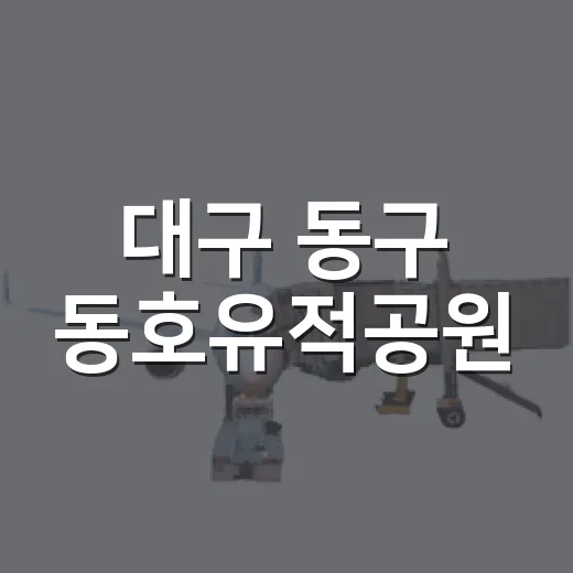 대구 동구 동호유적공원, 가을 역사 산책 명소
