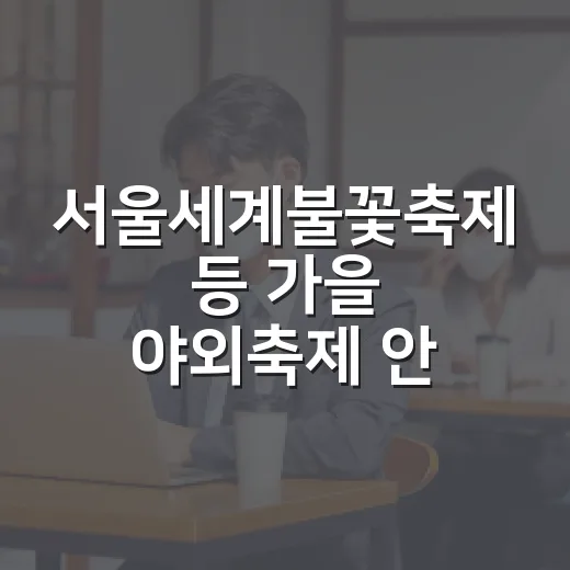 서울세계불꽃축제 등 가을 야외축제 안전관리 어떻게 바뀌나