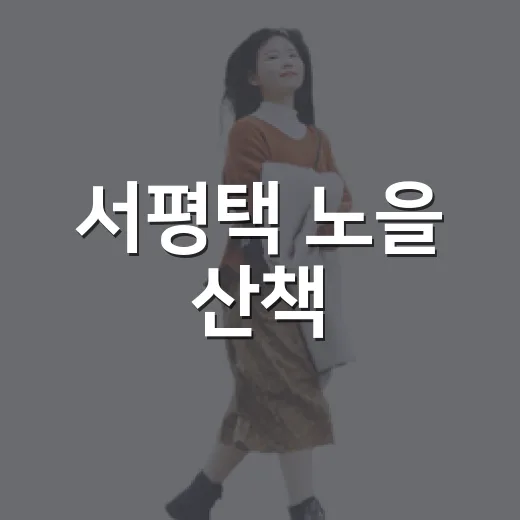 서평택 노을 산책, 일상 속 풍경의 재발견