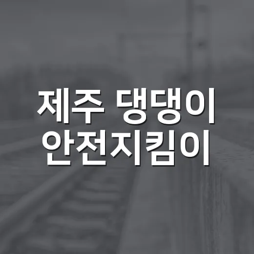 제주 댕댕이 안전지킴이, 동네 안전 지킨다