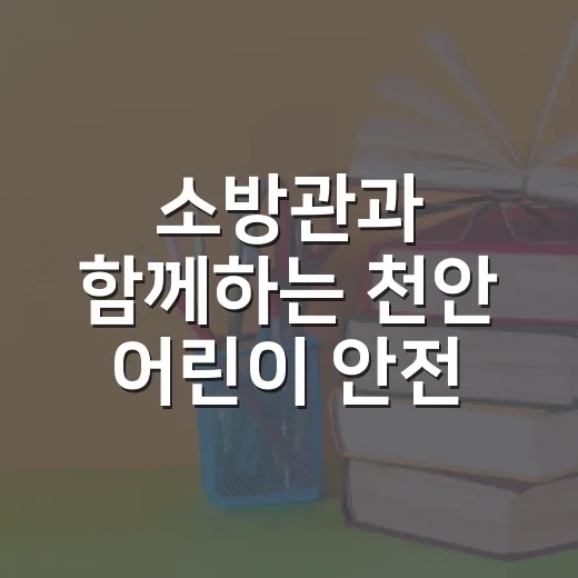 소방관과 함께하는 천안 어린이 안전 체험