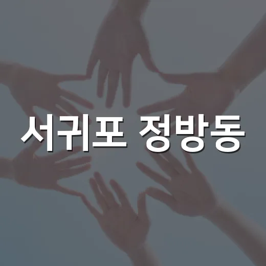 서귀포 정방동, 역사와 문화 기록 사업 본격화
