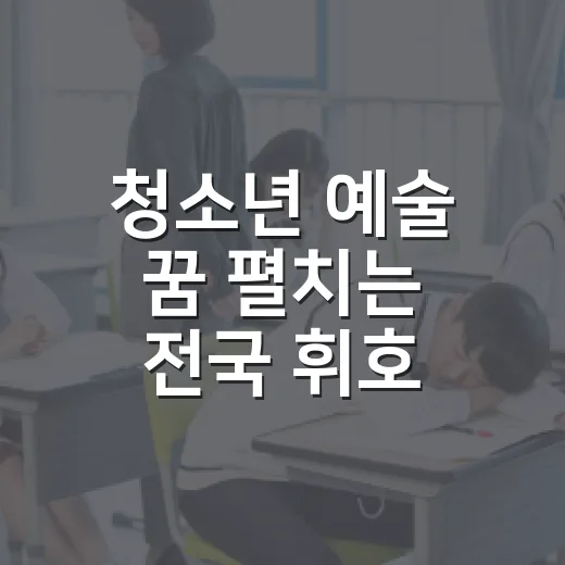 청소년 예술 꿈 펼치는 전국 휘호·사생대회