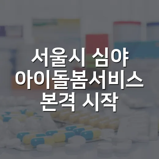 서울시 심야 아이돌봄서비스 본격 시작