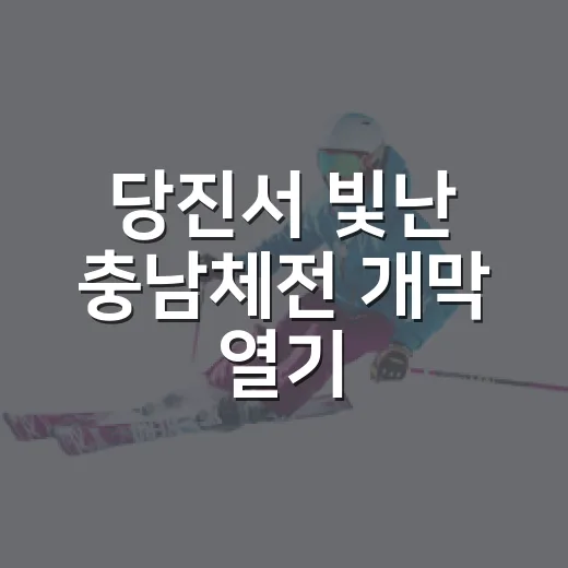 당진서 빛난 충남체전 개막 열기