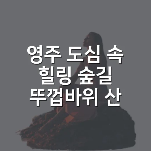 영주 도심 속 힐링 숲길 뚜껍바위 산책로
