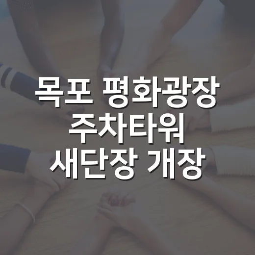 목포 평화광장 주차타워 새단장 개장