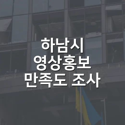 하남시 영상홍보 만족도 조사 이벤트