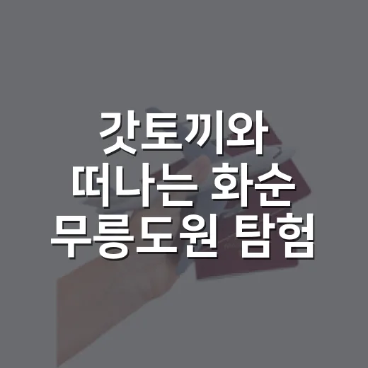 갓토끼와 떠나는 화순 무릉도원 탐험