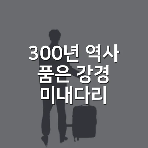 300년 역사 품은 강경 미내다리