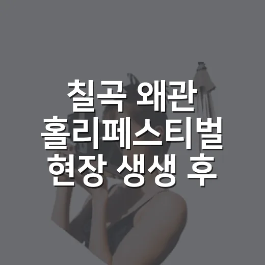 칠곡 왜관 홀리페스티벌 현장 생생 후기
