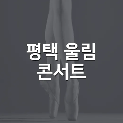 평택 울림 콘서트, 자연과 사람 잇다