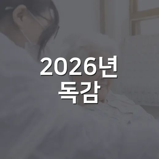 2026년 독감·코로나19 무료접종 일정 총정리