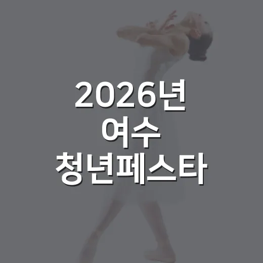 2026년 여수 청년페스타, 꿈과 열정의 축제