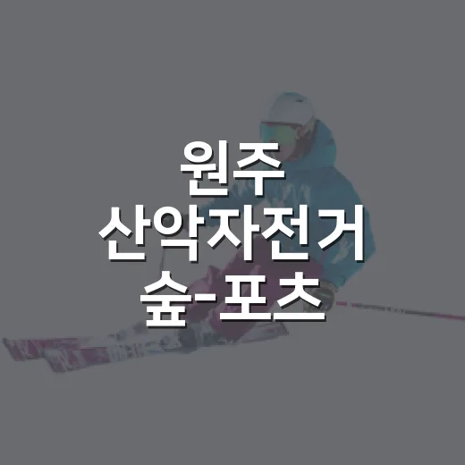 원주 산악자전거 숲-포츠 페스티벌 현장